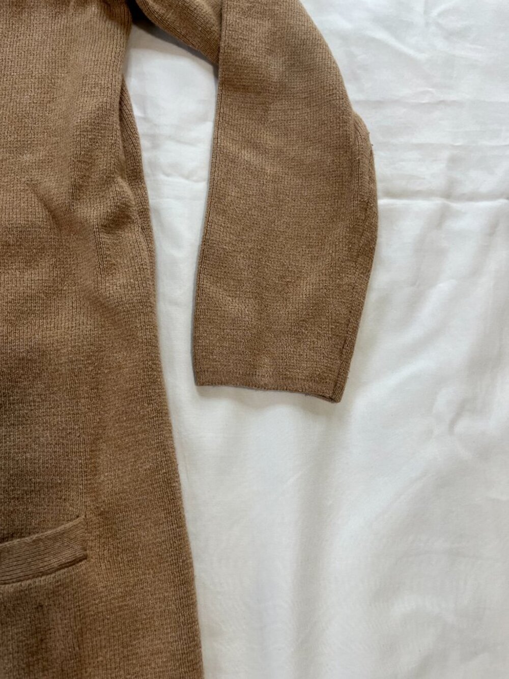 Banana Republic Tan Heavyweight Longsleeve Zip Up Cardigan - Picture 2 of 6